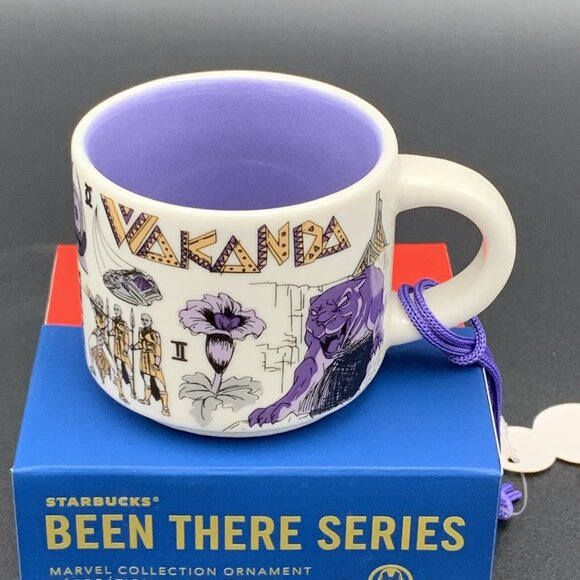 Disney Parks Starbucks Marvel Wakanda Forever Been There Series 2oz Mug Ornament - Picture 4 of 9